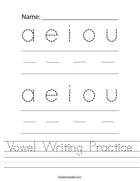 a e i o u vowels worksheets