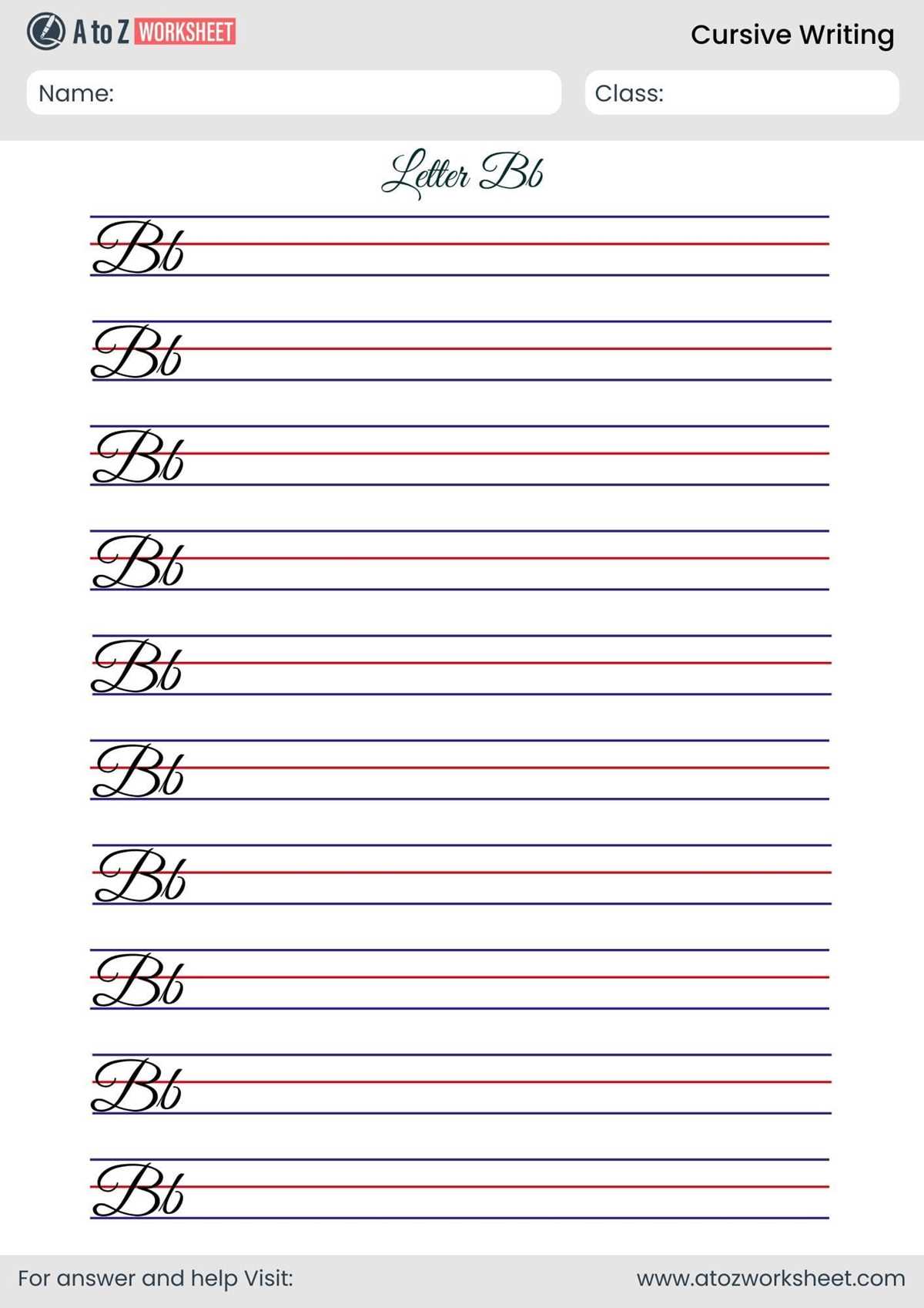 cursive words worksheets