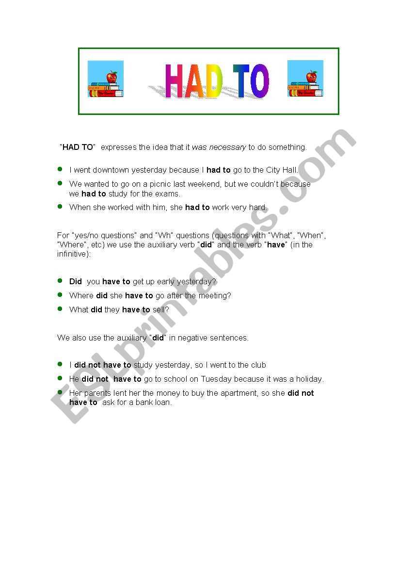 esl verb to have worksheets