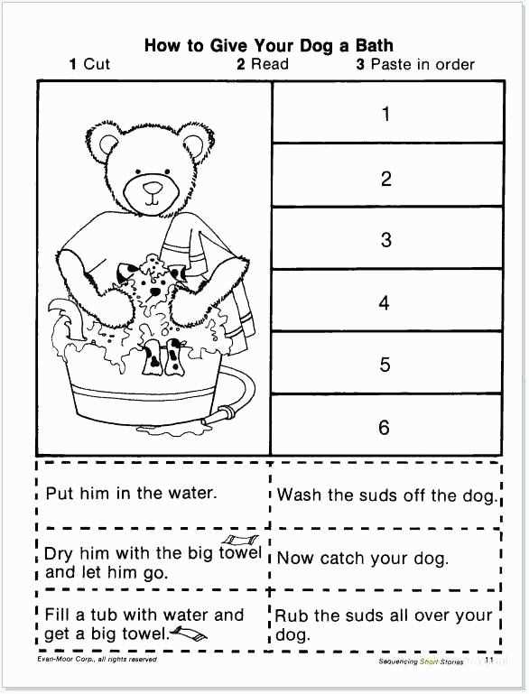 sequencing a story worksheet