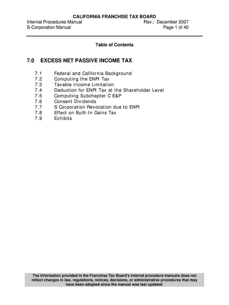 excess net passive income tax worksheet