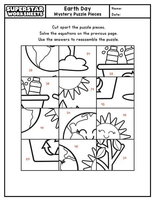 earth day worksheets middle school