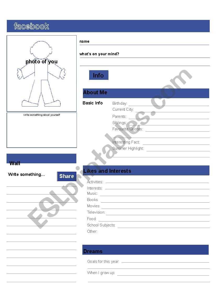 linkedin profile worksheet