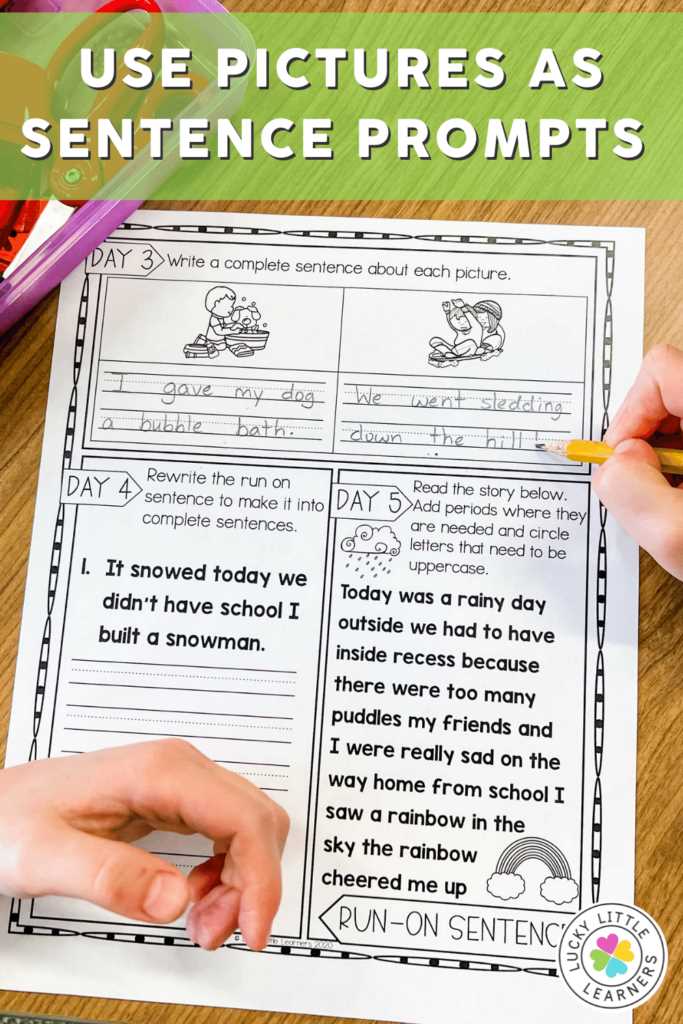 fix the run on sentence worksheet
