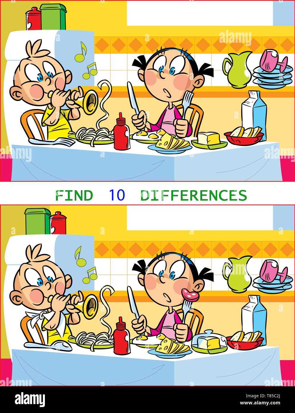 find the difference between two pictures worksheets