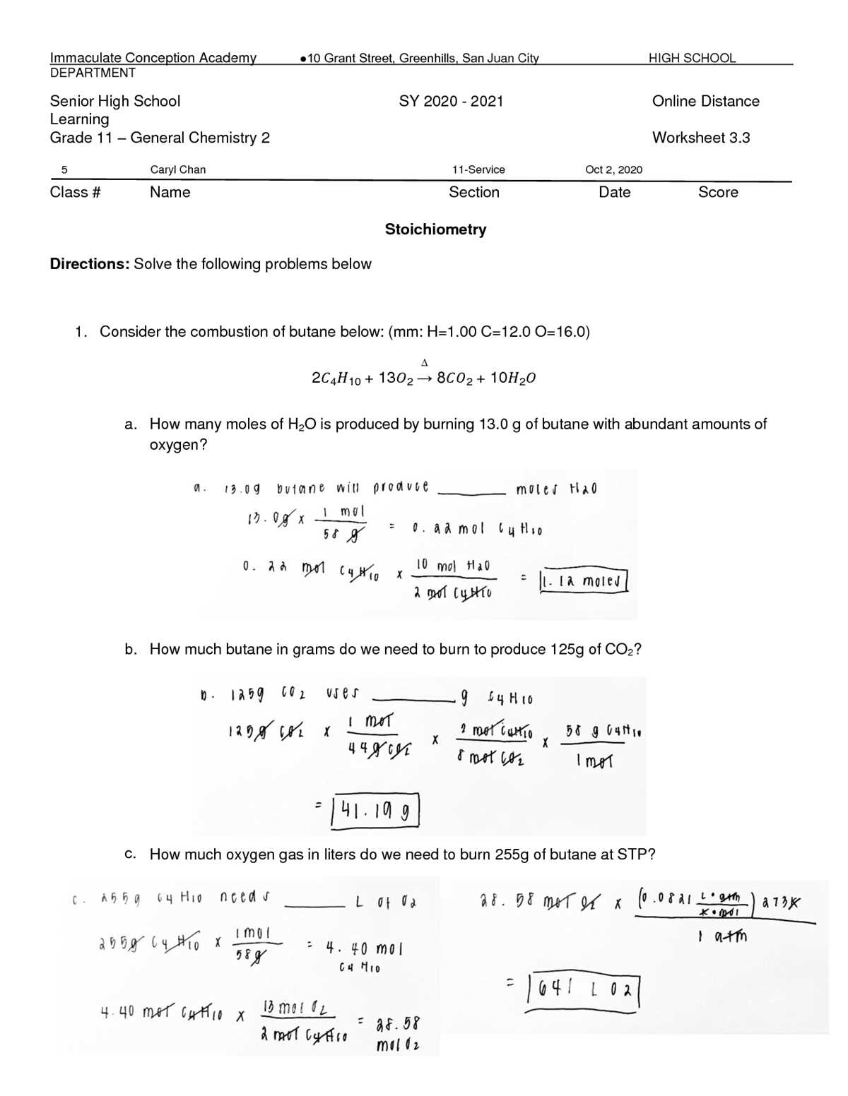 stoichiometry worksheet chemistry stoichiometry worksheet chemistry