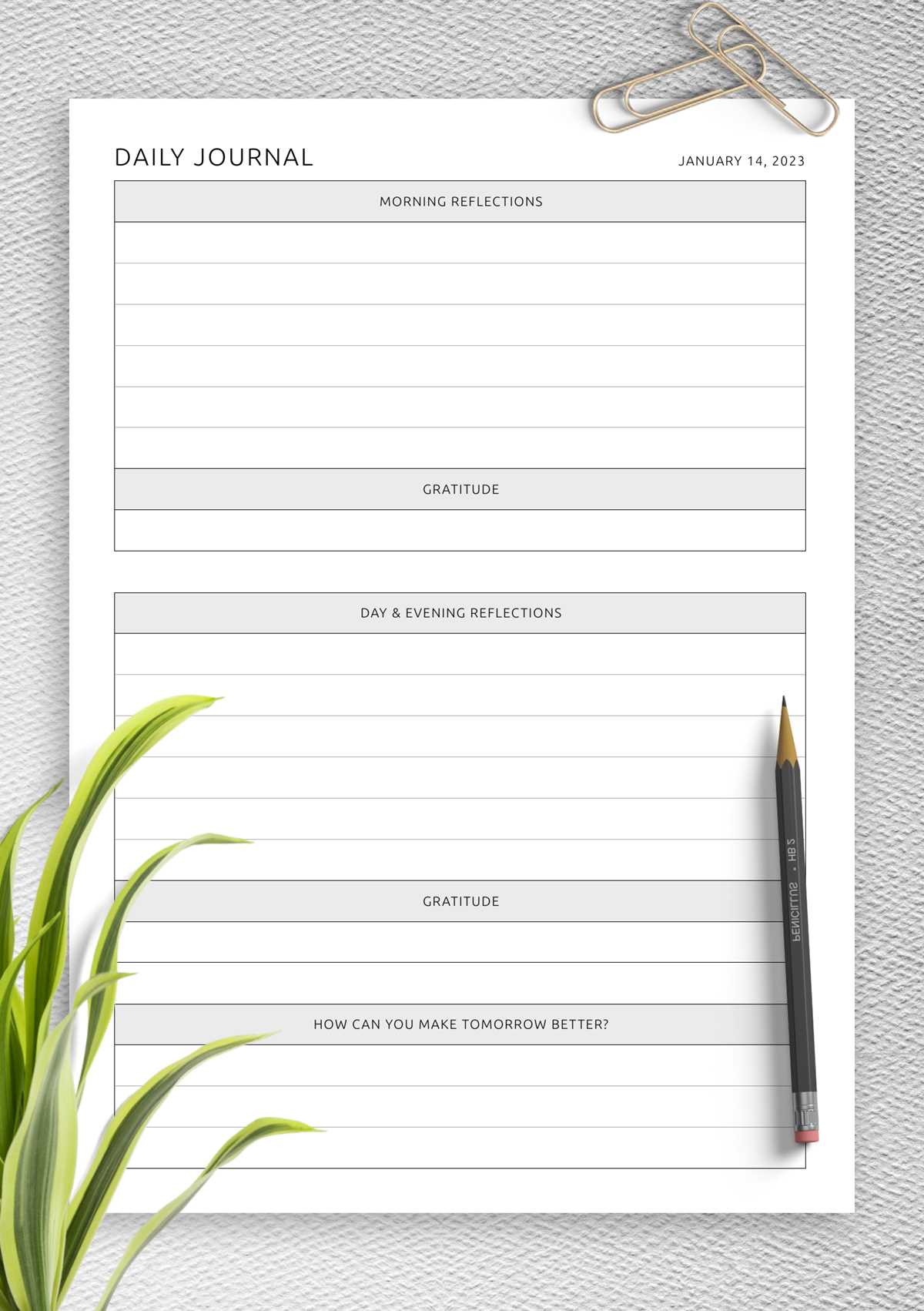 journal worksheets