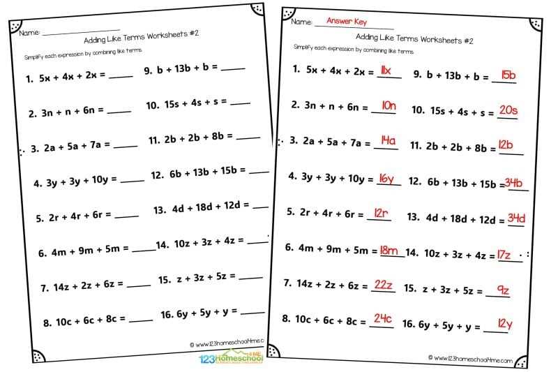free algebra 1 worksheets
