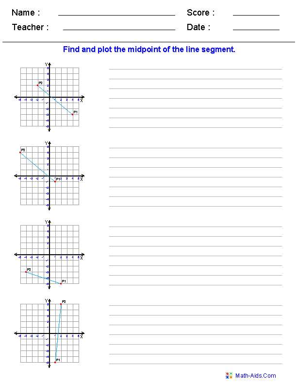 coordinate geometry worksheet