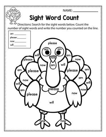 thanksgiving math worksheet