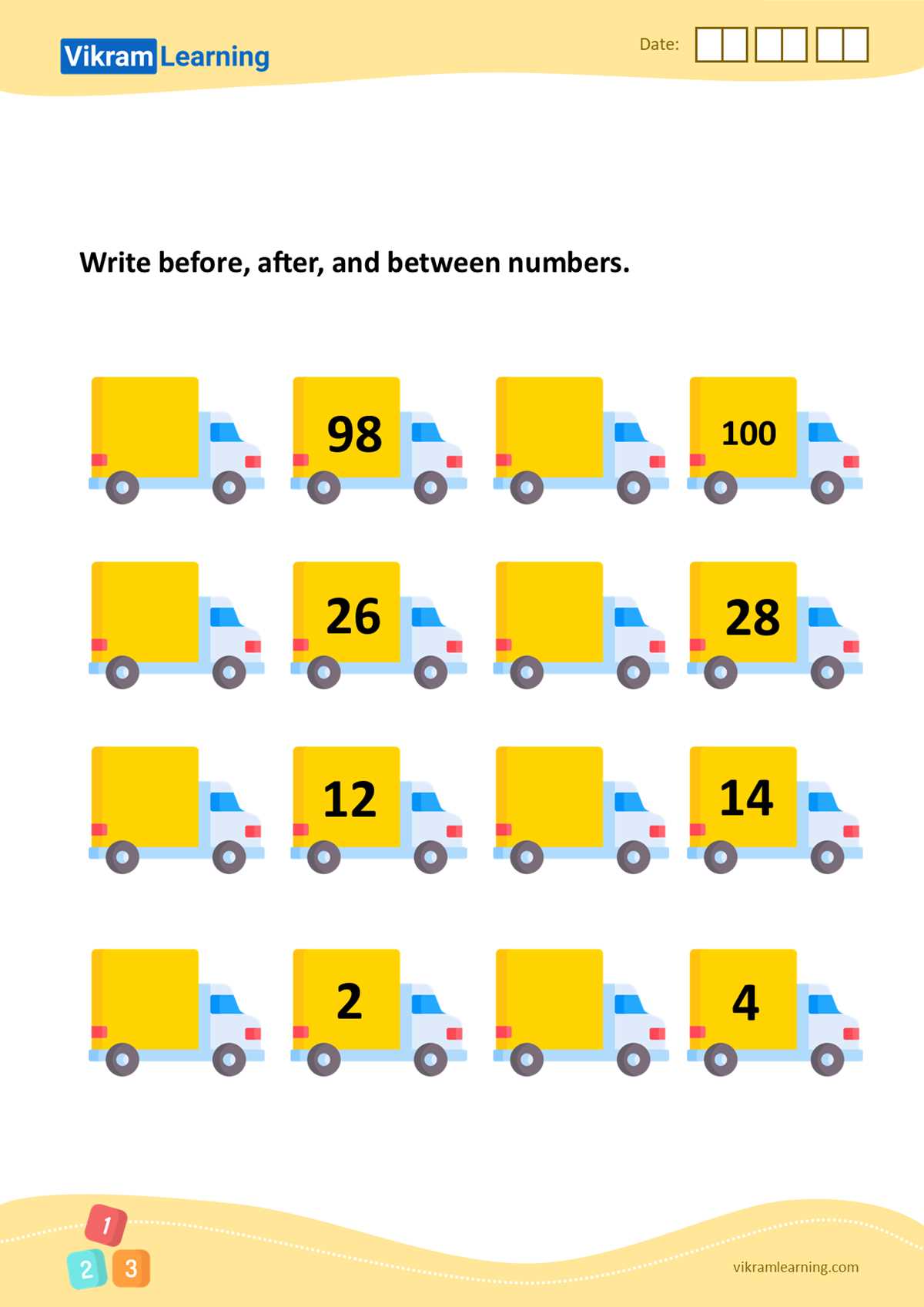 before after worksheet for class 1