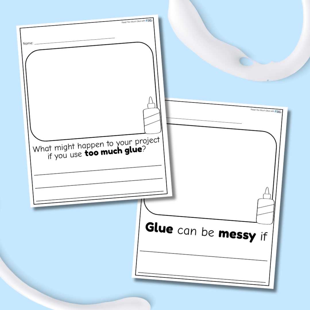 glue stick practice worksheet