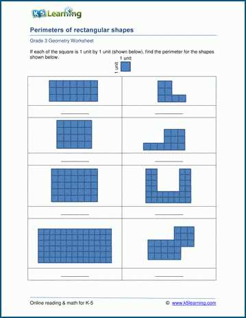 finding area and perimeter of rectangles and squares worksheet