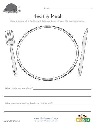 dishes worksheet