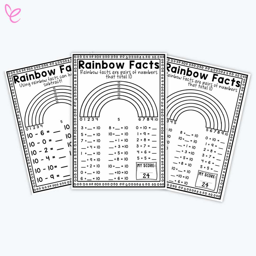 rainbow worksheets
