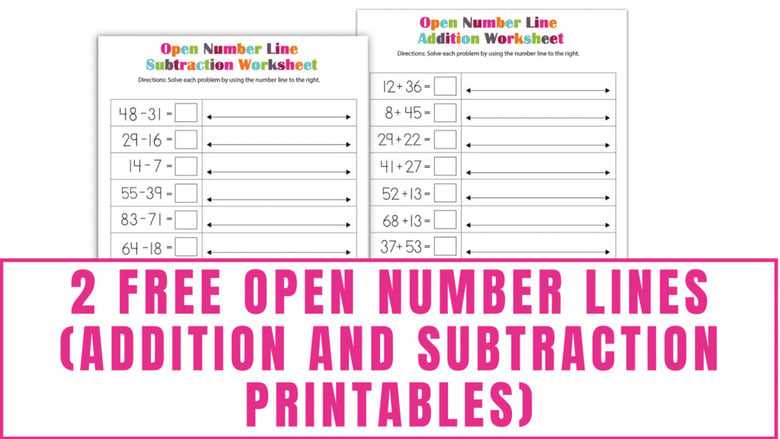 adding and subtracting integers with number line worksheet