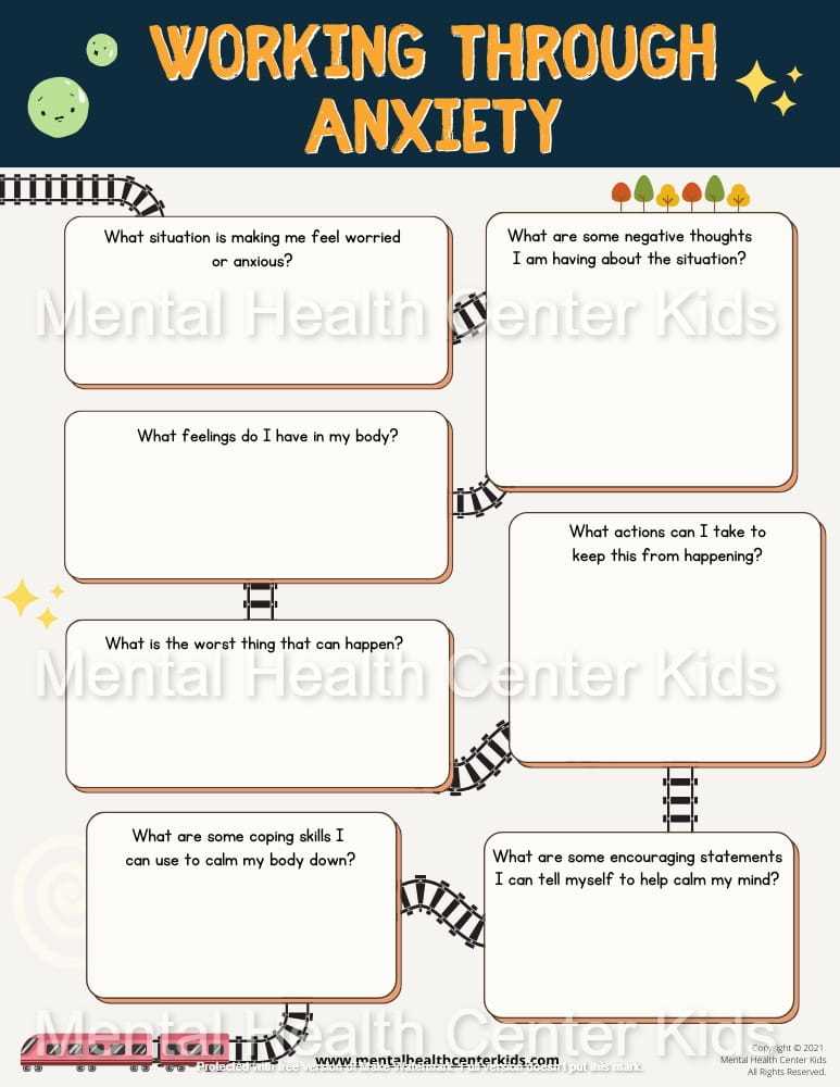 anxiety management worksheet