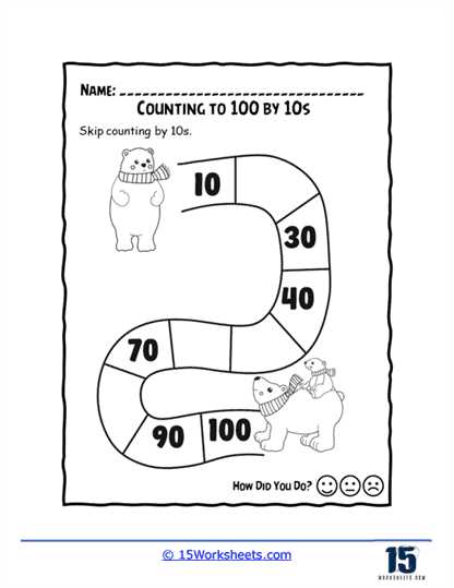 count on and count back by 10 and 100 worksheets