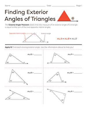 finding angles in pictures worksheet