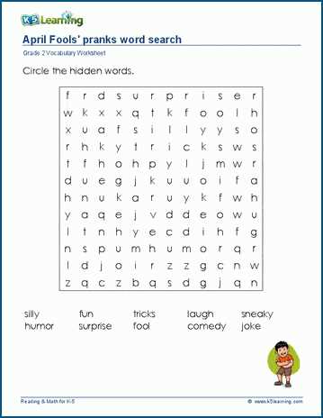 april fun worksheets