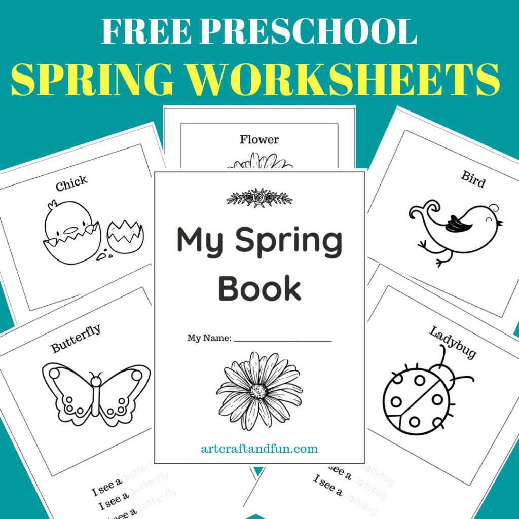 free spring worksheets for kindergarten
