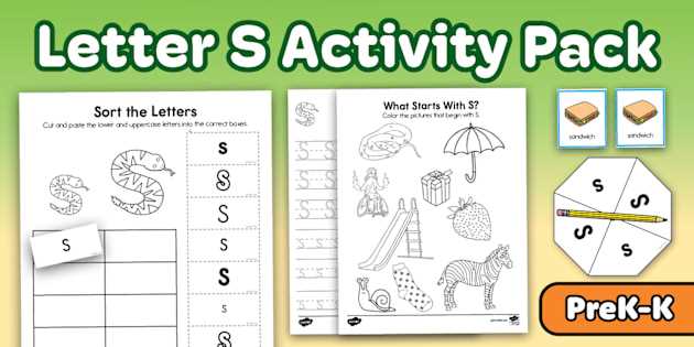 letter s worksheets for preschool