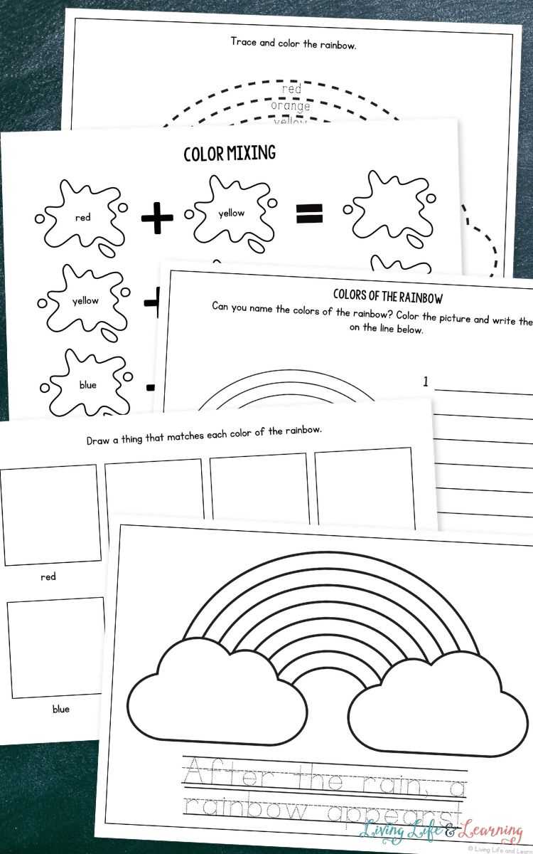 rainbow write worksheets