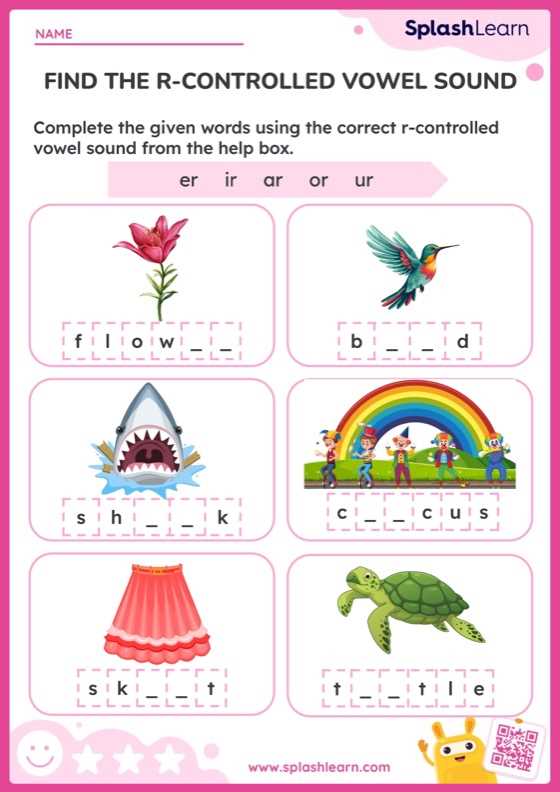 r controlled or worksheets