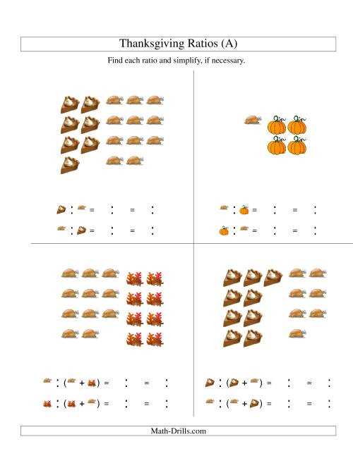 ratios worksheets