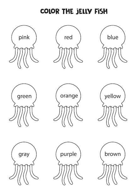 jellyfish worksheets