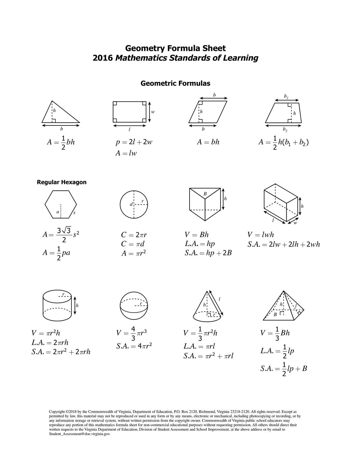 worksheet on surface area of prisms and cylinders