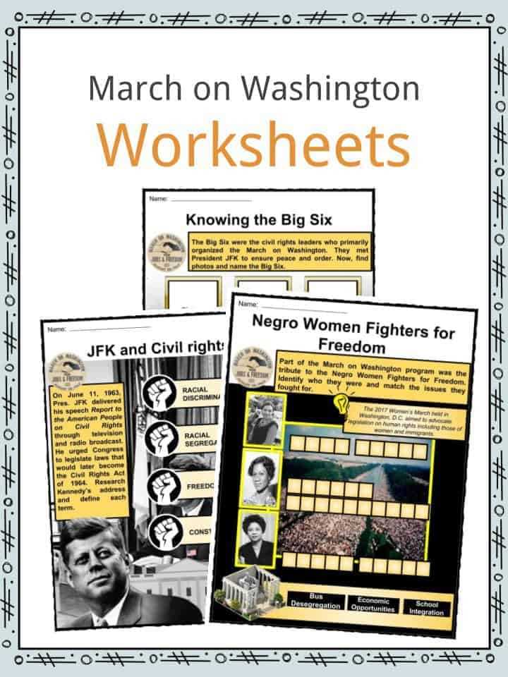 african american civil rights worksheet