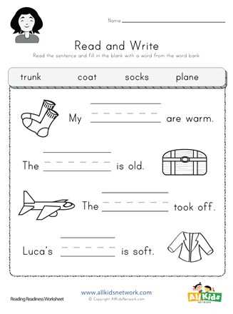 read worksheet