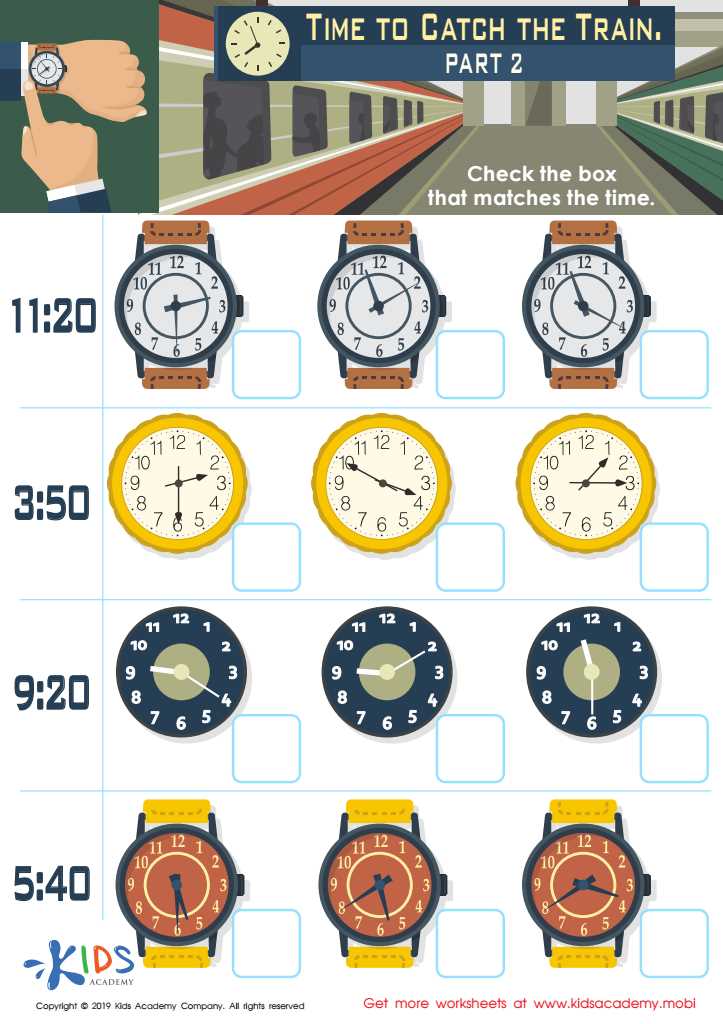 reading clock worksheet