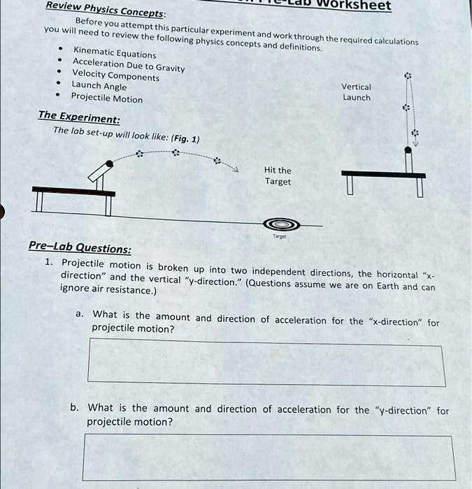 kinematic problems worksheet