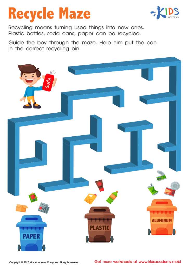 recycling worksheets