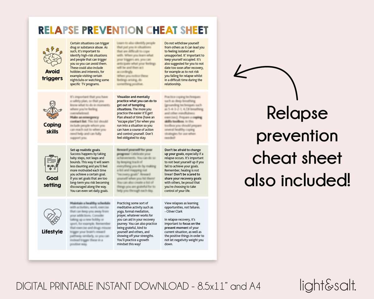 relationships in recovery worksheet