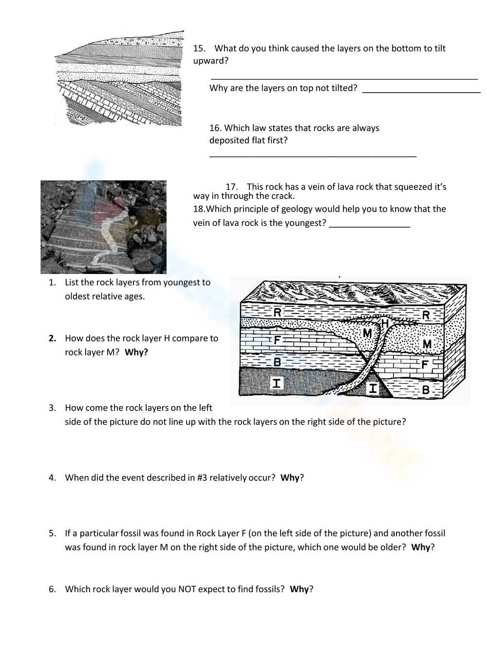 relative age dating worksheet