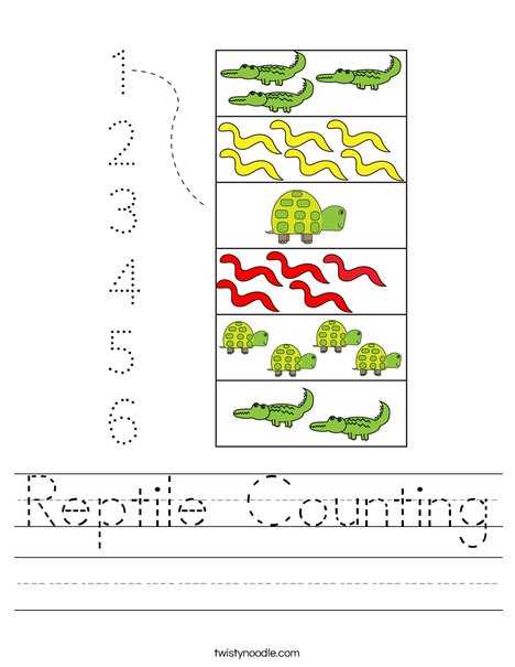 reptiles worksheet