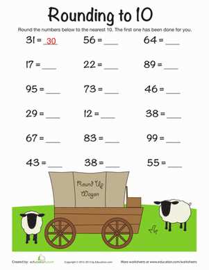 fun rounding worksheet
