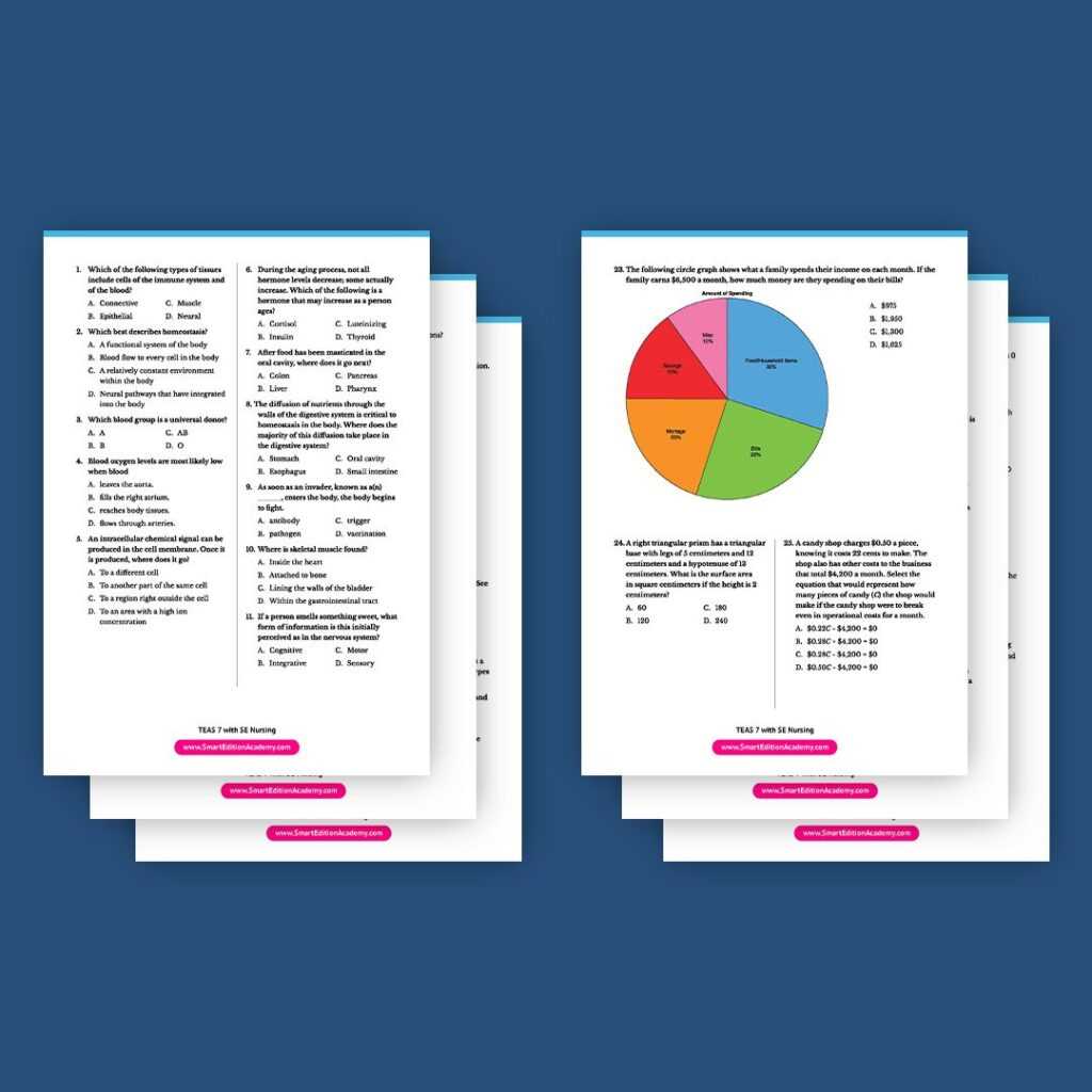 teas math practice worksheets