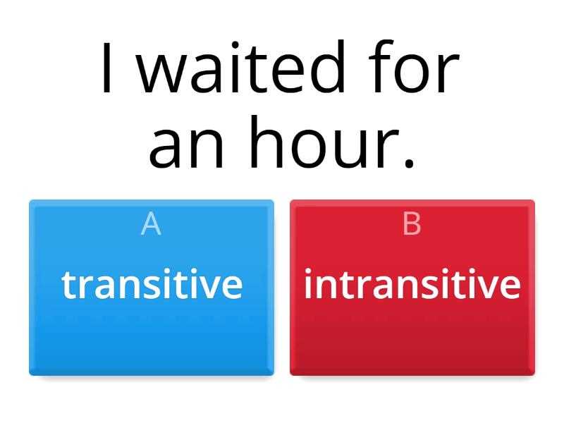 transitive and intransitive worksheet