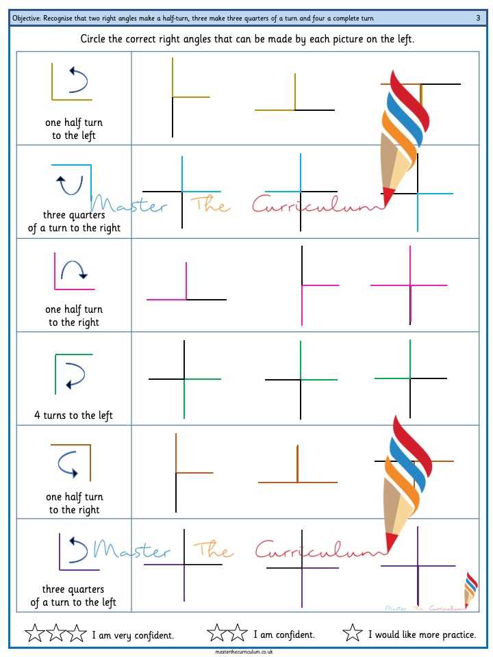 right angles worksheet
