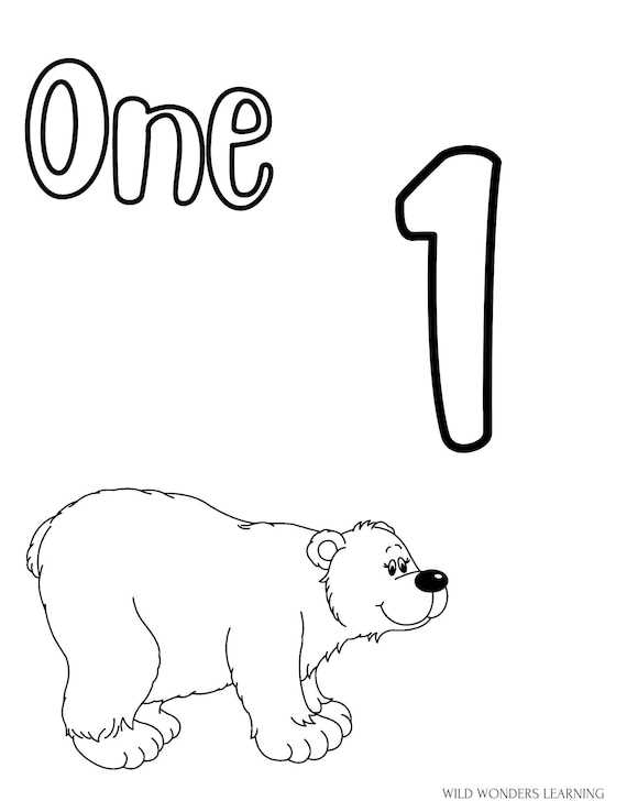 coloring numbers 1 10 worksheet
