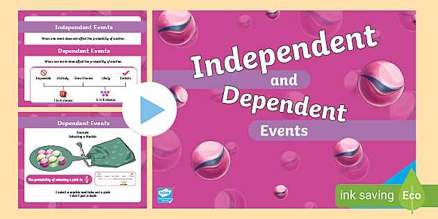 independent and dependent probability worksheet