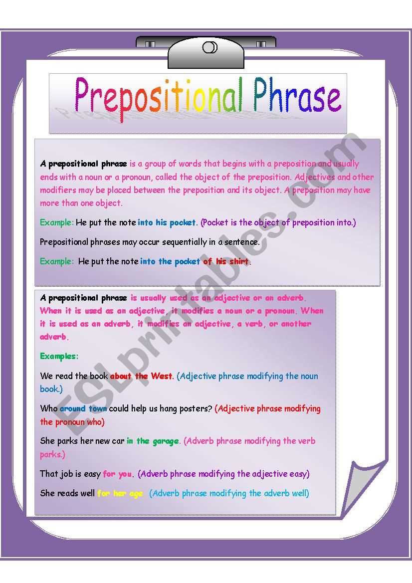 prepositions and prepositional phrases worksheet prepositions and prepositional phrases worksheet