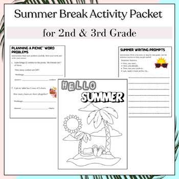 2nd to 3rd grade summer worksheets
