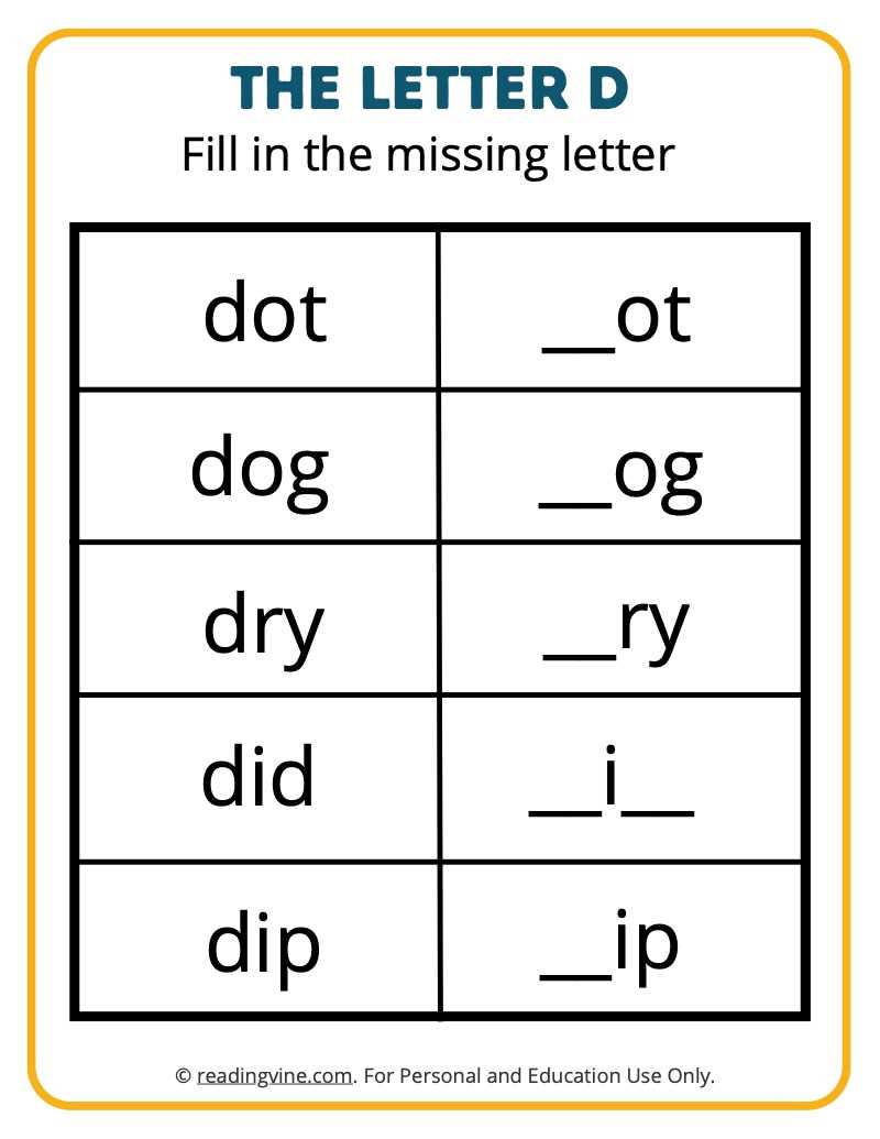 free printable letter d worksheets for preschool