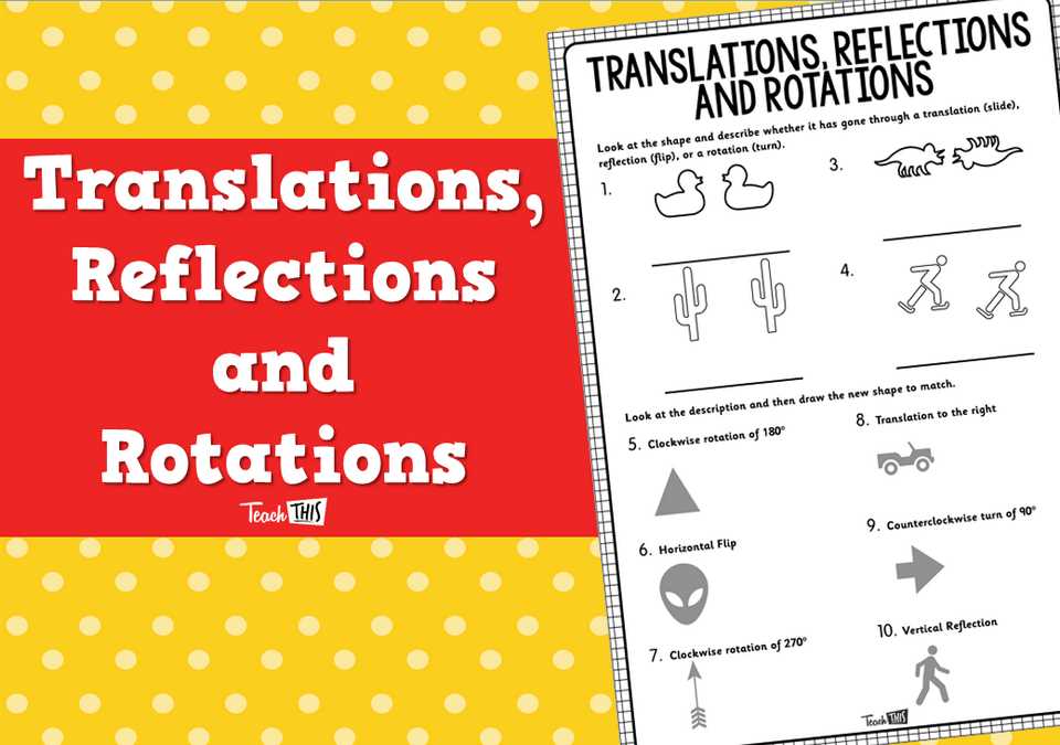 rotation reflection and translation worksheets