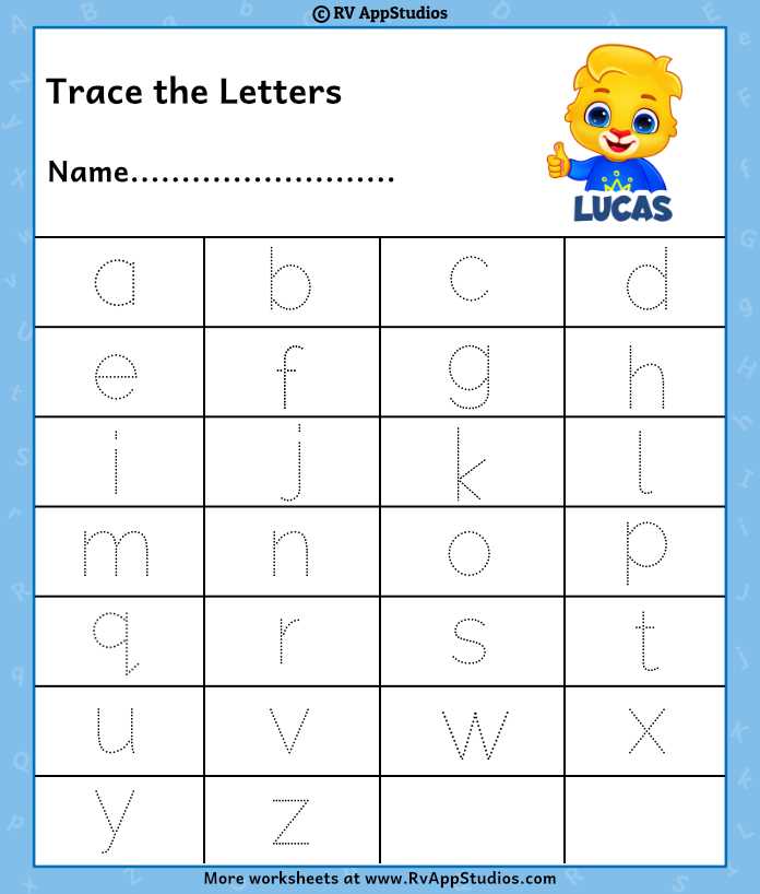 tracing alphabets worksheet
